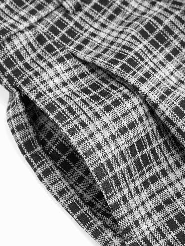 Image of CIDER Plaid Wide Leg Pants for Women Checkered Pants Business Trousers