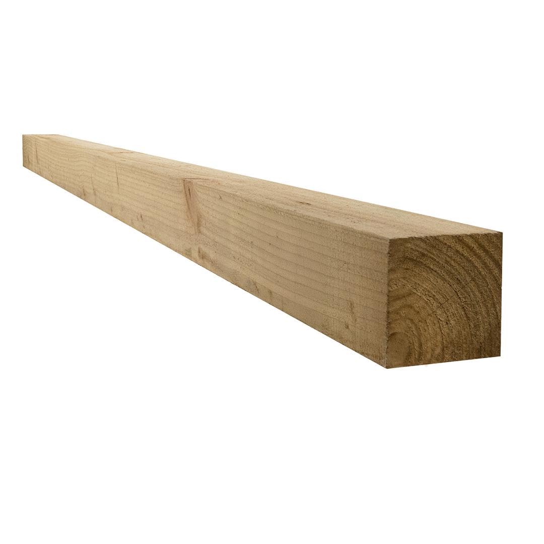 Snowdon Timber Treated 3x3" Fence Post (W) 75mm (H) 1.5m - Pack of 8