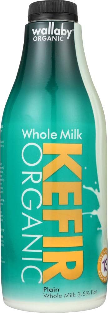 Wallaby Organic Plain Whole Milk Kefir, 32 Fl Oz