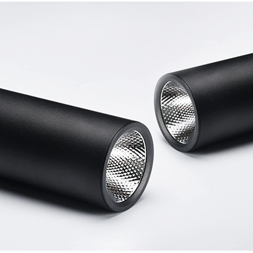 RAGGZZ Żyrandol Nowoczesne Led Lekkie Lekkie Alumidługa Rurka Żyrandol Czarna Pojedyncza Głowica Lampa Wisząca Sytula Sytuing Downlights Długie Rurka Żyrandol Sufit Downlight Cylindryczne Zawieszenie