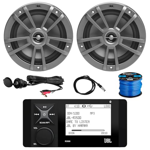 Radio Marine Bluetooth AM/FM con Pantalla LCD y Parlantes 6.5" miniatura 1