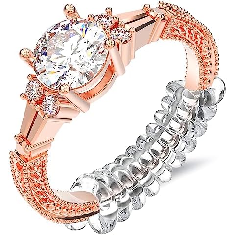 Haiou Ring Size Adjusters -18 Pcs Ring Sizer, Ring Spacers 3 Sizes For Different Band Widths, Invisible Ring Adjuster For Women And Men Cover