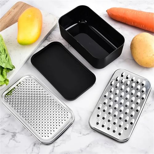 Rallador de queso con contenedor, acero inoxidable miniatura 5