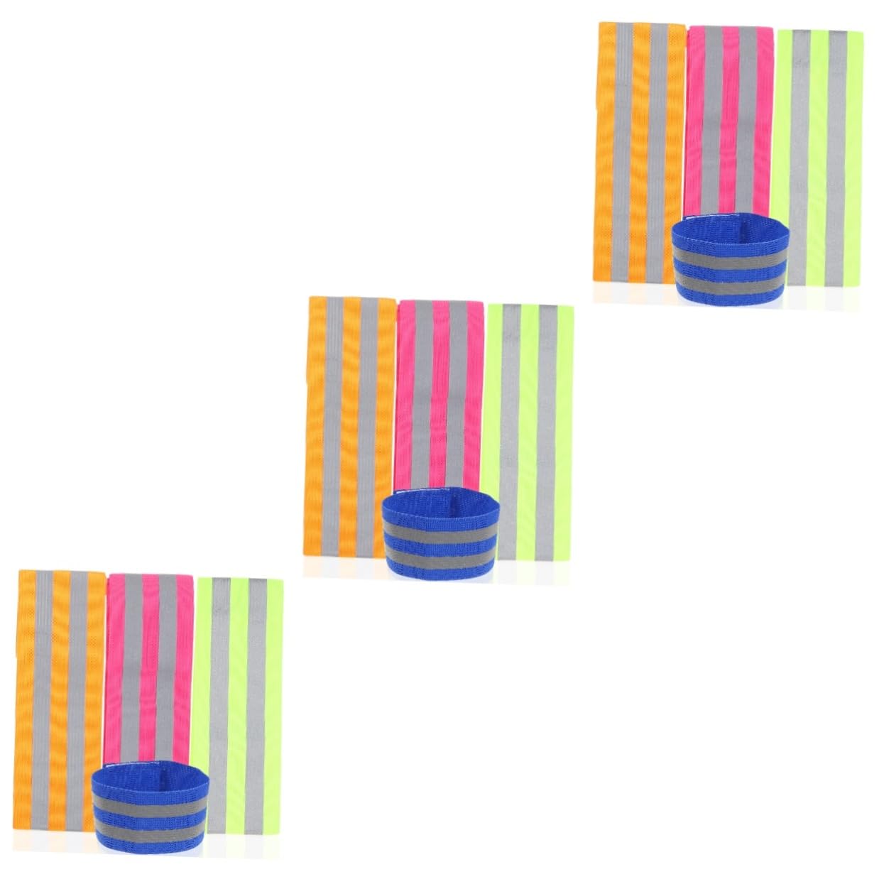 ibasenice Muñequera Reflectante Amarillo Bandas Reflectoras Reflexivo Deportes Banda De Brazo Pulsera Reflectante para Correr De Noche Brazaletes Poliéster