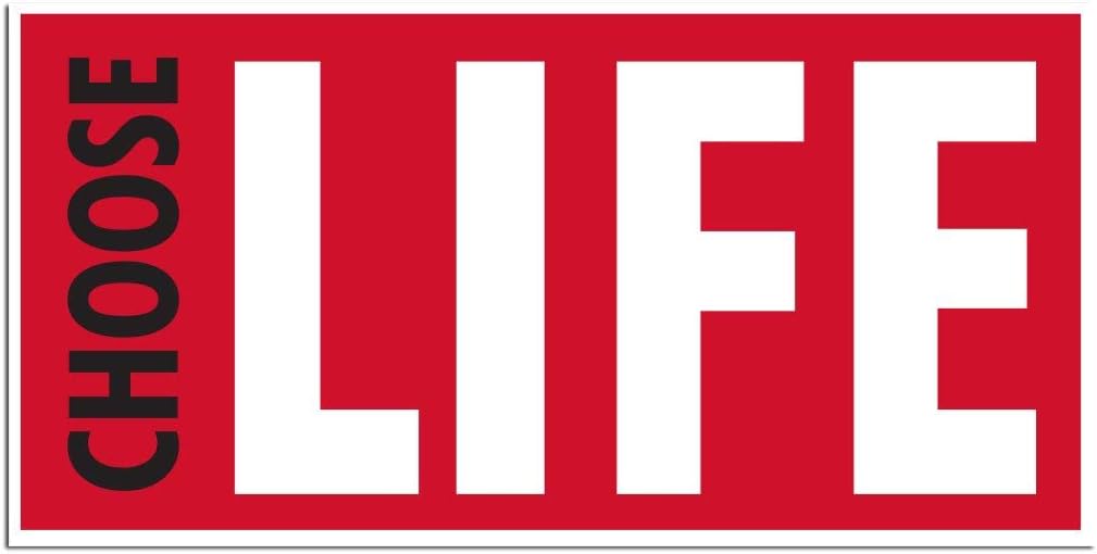 VictoryStore Yard Sign Outdoor Lawn Decorations: Pro-Life Yard Sign, Red "Choose Life" One Sided, 12 Inch x 24 Inch with Stakes (2)
