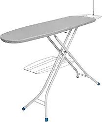 Metaltec Tábua De Passar Roupa 2001 Top Plus Em Aço Extra Forte Resistente Suporte Para Ferro - Capa Forro 100% Algodão Térmico