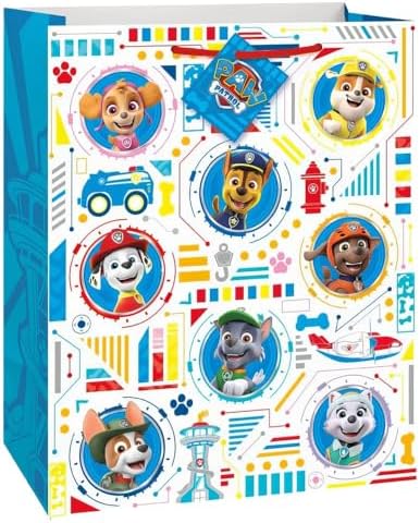 Paw Patrol Large Ultimate Multicolor Gift Bag (1 Pc) - Delightful Pup-Themed Party Favor Bags Perfect for Birthday Celebrations image 5