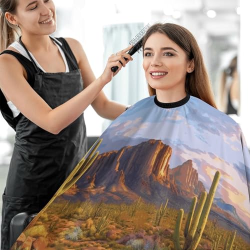 Capa para corte de cabello unisex 66.9 x 56.7 pulgadas miniatura 5