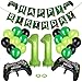 Produktbild RosewineC 25 Stück Gamer Deko Geburtstag,Geburtstagsdeko Jungen,Happy Birthday Deko Junge,Party Zubehör GeburtstagGame, Dekoration Geburtstag On Luftballons Spieler Thema Ballon Set(Junge 11)