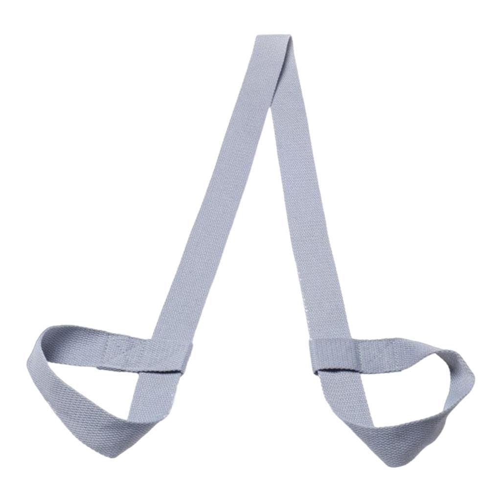Cotton Yoga Mat Strap Pilates Mat Carrier Fitness Stretchy Loop Grey | Mat Carriers & Bags | Yoga & Pilates | Fitness, Running & Yoga