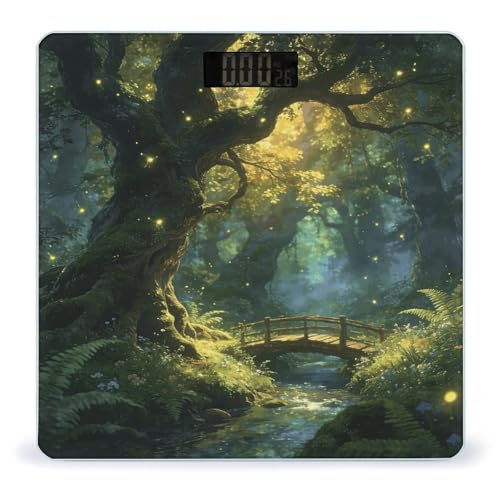 Báscula Digital de Baño con Pantalla LED Clear y Vidrio Templado miniatura 1