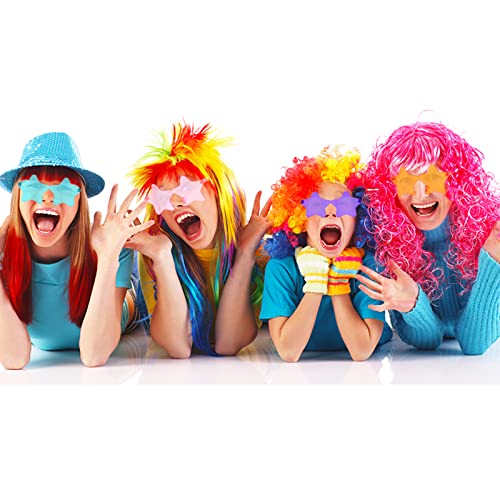 Star Shaped Sunglasses, Heart Sunglasses for Bachelorette Party, Colorful Party Favors3