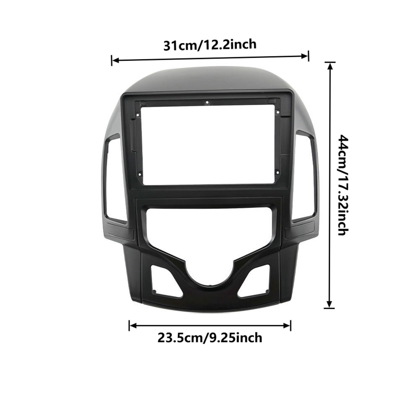 Mascherina per Autoradio Autoradio Stereo | Cornice Del Pannello Di Controllo Del Centro Di Navigazione Cornice Versatile Per Hyundai Per I30 2007-2011