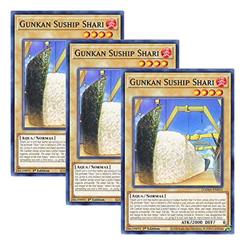 Amazon.co.jp: 【 3枚セット 】遊戯王 英語版 DAMA-EN011 Gunkan