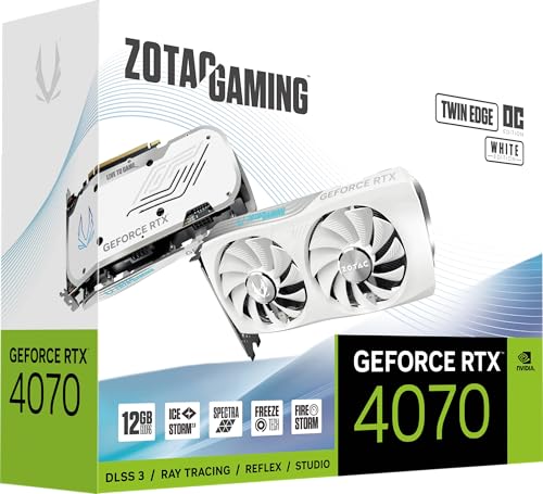 Zotac GPU NV RTX4070 TWIN EDGE WHT 12GB VENTOLA - Scheda video - Immagine 4