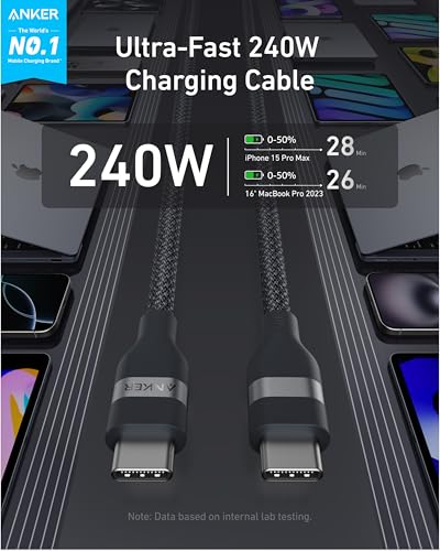Anker Nano Cable USB-C 240W 6 ft y Power Bank MagGo Qi2 15W miniatura 2