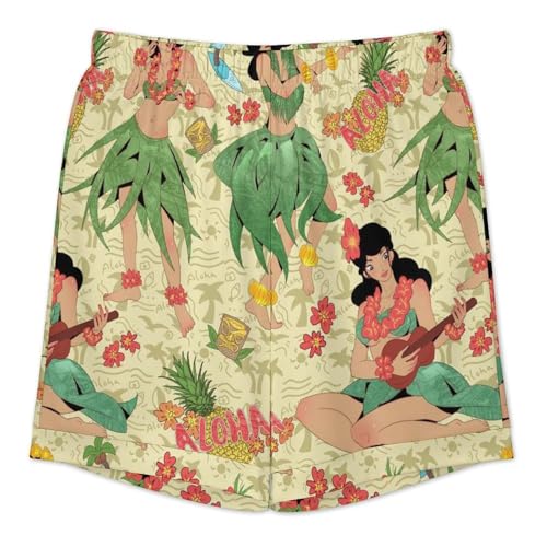 Hawaiian Aloha Mens Pajama Set Short Sleeve 2 Piece Sleepwear Button Down Tops And Shorts Loungewear Outfits3