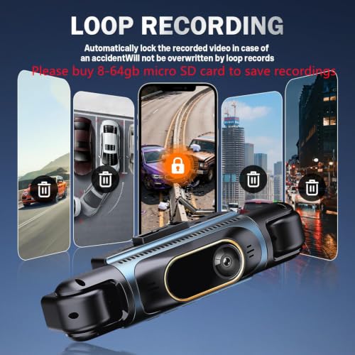4-Channel 360° WiFi Dashcam with APP