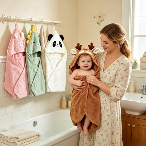 campaign:KEQHAULI Custom Product Collection-10%-3 Campaign lD: 1HMIQVTCAZRZS Product name: KEQHAULI Custom Name Embroidered Animal Hooded Towel, Ultra-Soft & Thick Coral Fleece Keepsake Blanket - image 7