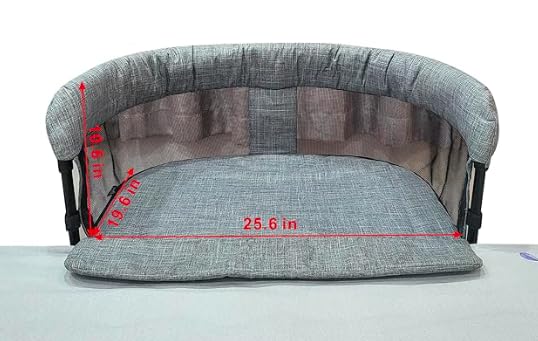Englacha Close2me Bedside Pet Bed for Cats and Dogs, Elevated Dog Bassinet with Sides, Puppy Crib