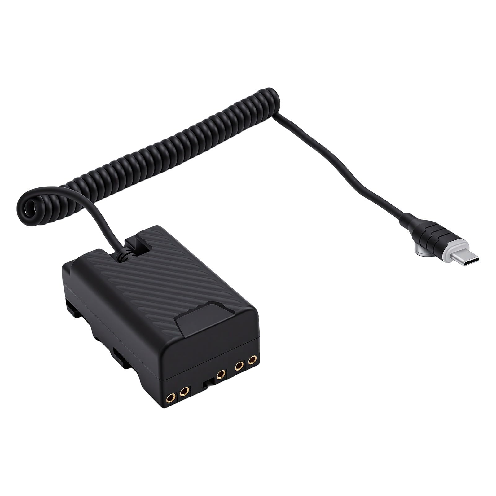 Cavo di Alimentazione a Batteria Fittizia PD Tipo C per Progetti di Ripresa Professionali, Design a Spirale, Uscita Massima 45 W, Adatto per Fotocamera BP-U30