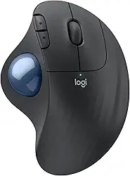 Mouse sem fio Logitech Trackball ERGO M575S com Cliques Silenciosos, Controle Fácil do Polegar, Rastreamento Preciso e Suave, Conexão Bluetooth e USB Logi Bolt - Compatível com PC/Mac