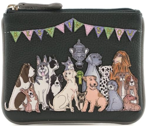 Porte-monnaie en cuir gris Mala Leather Beau 4303_89 pour vos sorties citadines