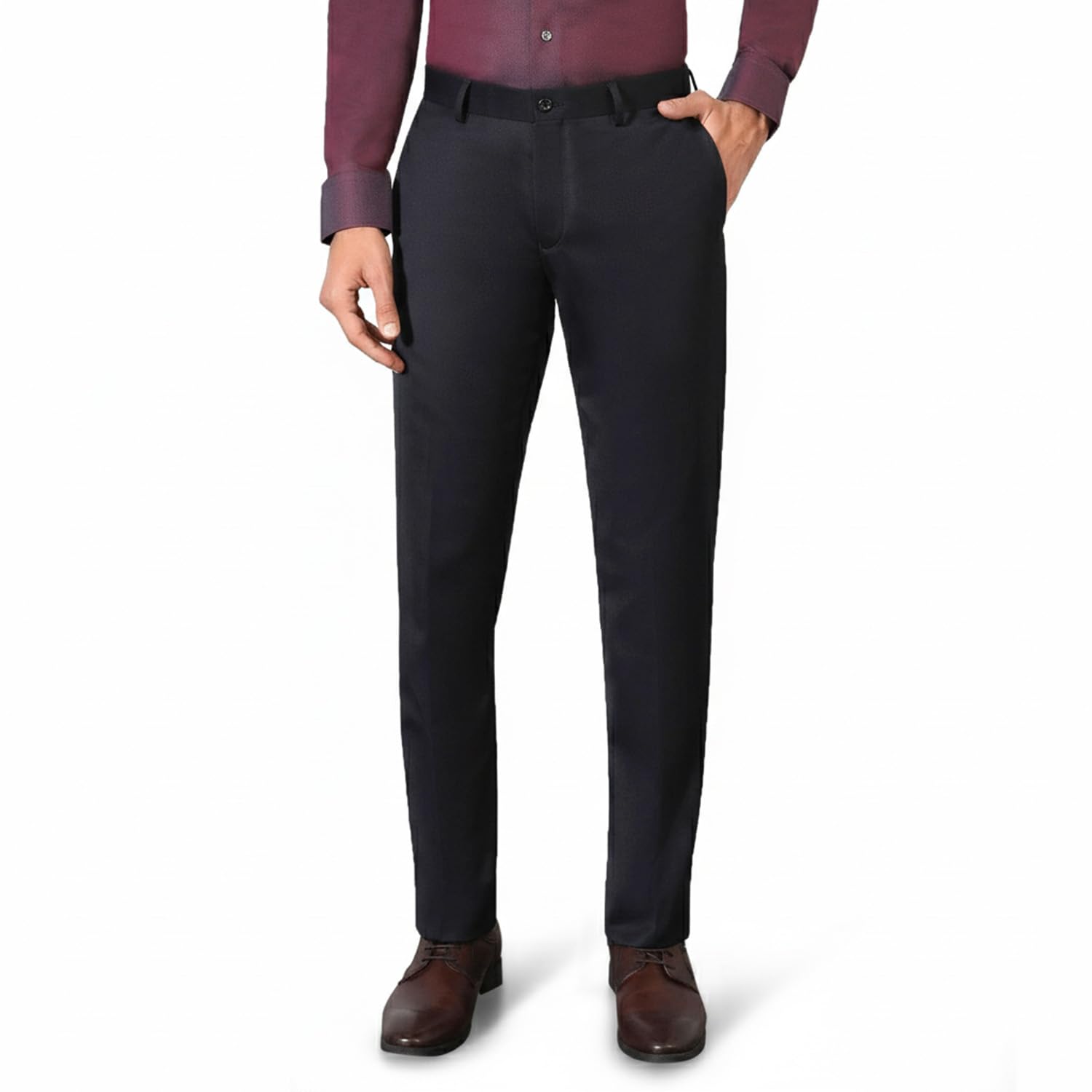 blackberrys Men B-91 Fit (Super Slim) Formal Trouser (NDOM2585Z1IA23FM, Black, 30)-picture-11