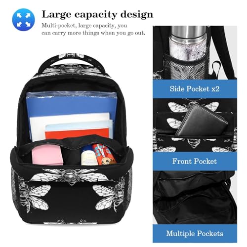 Cartable Classic Art Dark Bee avec sac à dos et trousse grand format - 3