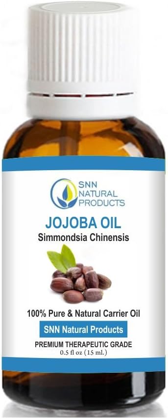 SNN Natural Products Organics 100 Percent Pure Jojoba Oil, 15ml