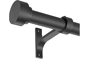 Short Curtain Rod 12-20 Inch Telescoping Side Curtain Rods, 1Inch Diameter Pole...