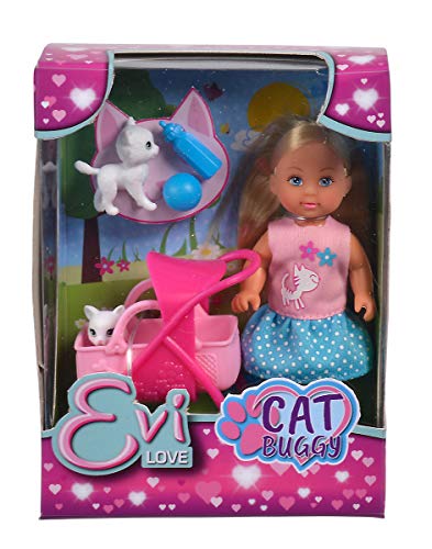 Simba Evi Love Muñeca con Coche de Gatos 12 cm miniatura 3