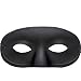 Deluxe Domino Black Half Mask