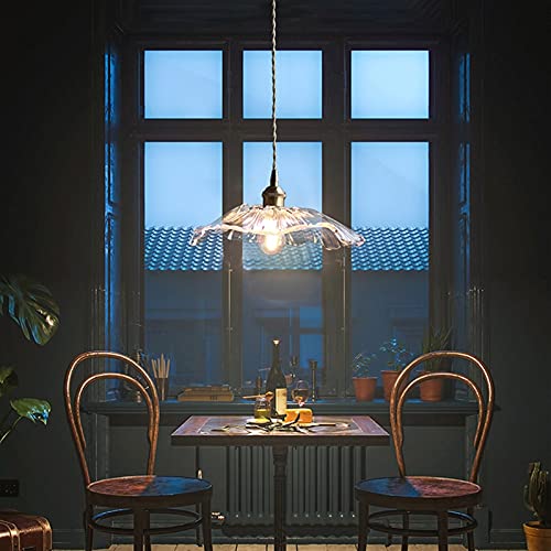 Lámpara de araña de cristal LED E27 decorativa forma flor 4