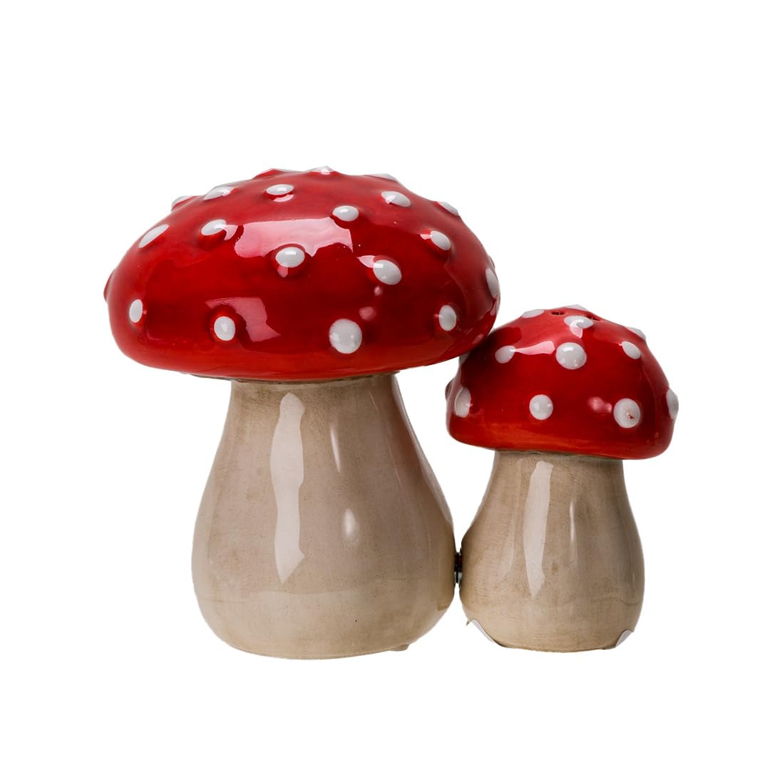 Salière et poivrière champignon rouge pot à épices original accessoire cuisine