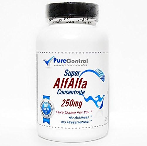 Super Alfalfa Concentrate 250mg // 200 Capsules // Pure // by PureControl Supplements