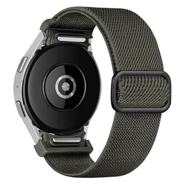 Pulseira esportiva de nylon elástico sem lacunas One Click Galaxy Watch FE 7 6, 4, 5 de 40 mm e 44 mm/Watch 6 4 Classic de 47 mm, 43 mm, 42 mm e 46 mm/Watch 5 Pro de 45 mm, 20 mm