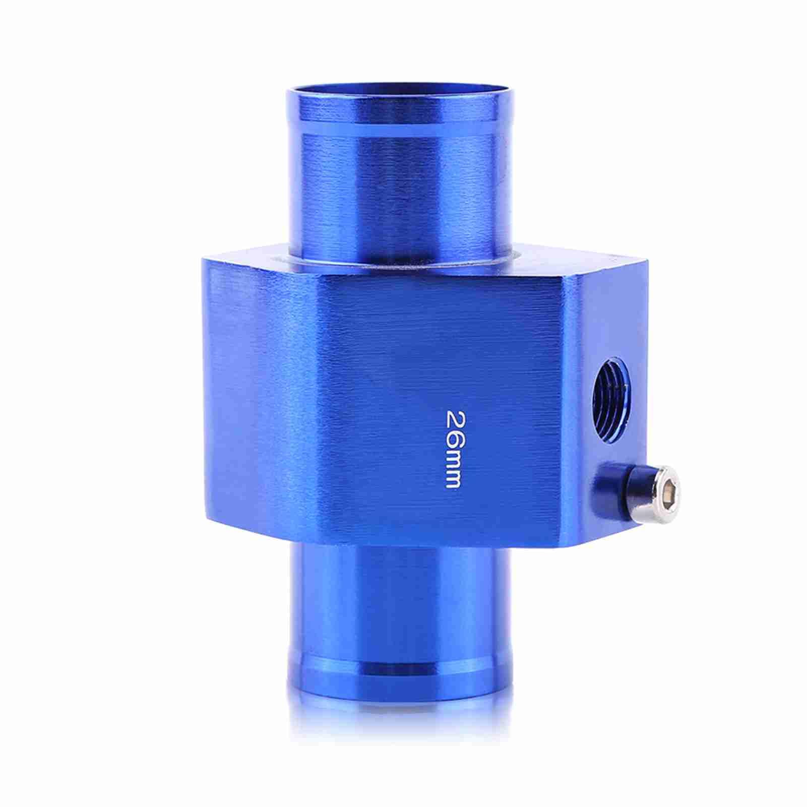 Adaptateur Universel De Capteur De TempéRature D'Eau De Voiture En Aluminium Adaptateur De Capteur De TempéRature De Tuyau De Tuyau D'Eau Mixte En Aluminium Bleu