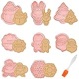 【cortador de galletas navidad Fácil de usar y limpiar】: cortadores de galletas 3d Fácil de usar y limpiar. Simplemente coloque el moldes para galletas 3d con el lado afilado hacia abajo y presione la parte superior de la masa contra la masa para obtener diferentes formas de galletas, nuestro moldes para galletas 3d se desmolda fácil y rápidamente mientras mantiene la forma de las galletas. cortadores de galletas 3d Antiadherente, fácil de lavar a mano.