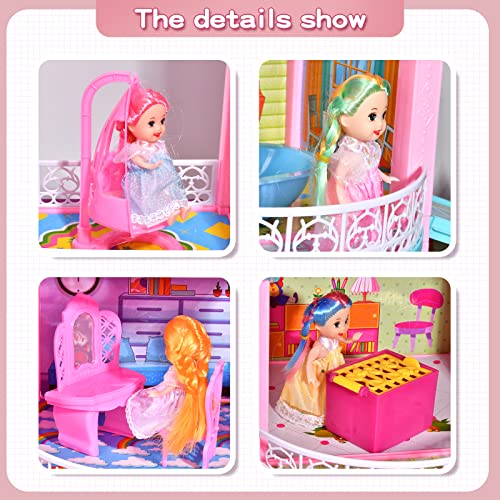 Huang Cheng Toys Mini Dolls For Girls，3 Inch Little Dolls Girl Dolls For Dollhouse，Include 10 Pieces Girl Small Dolls, 10 Sets Handmade Doll Clothes #TOP1