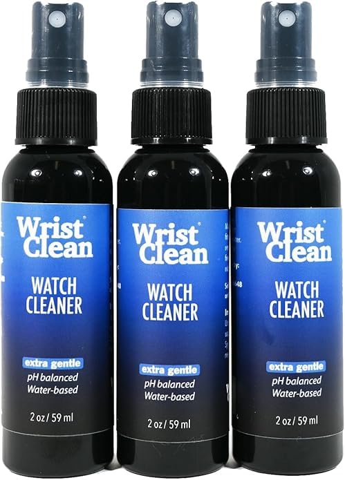 WristClean Watch Cleaner Spray | (3x) 2OZ | Contains Microsuds Tech (Rolex Cleaner), Fitness Trackers (Apple Watch Cleaner) | Safe all Metals & Crystals | USA MADE (3 set) (SPRAY 2OZ - 3 Pack)
