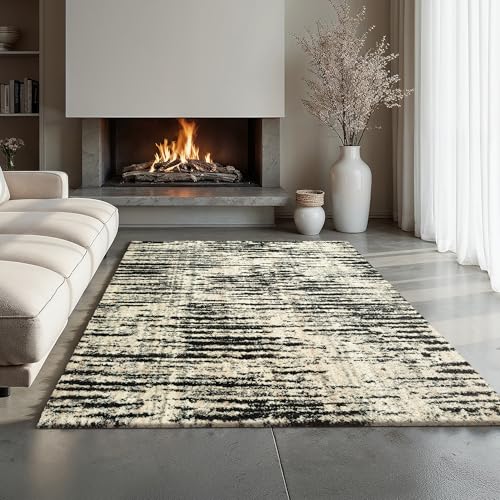 51ncdoMC3CL Ottomanson 7'10' x 9'10' Shaggy Area Rug - Plush & Cozy Carpet...