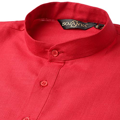 Image of SOJANYA Men's Cotton Straight Fit Casual(Since 1958 Solid Kurta Crafted for Elegance
