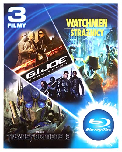 Trilogía Boxset Transformers 3 G.I. Joe Watchmen 3Blu-Ray Importación 3