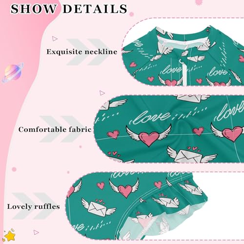 Envelope Love Wings Girls Long Sleeve Rashguard Swimsuit UV Protection One-Piece Swimwear Bathing Suit B04046164