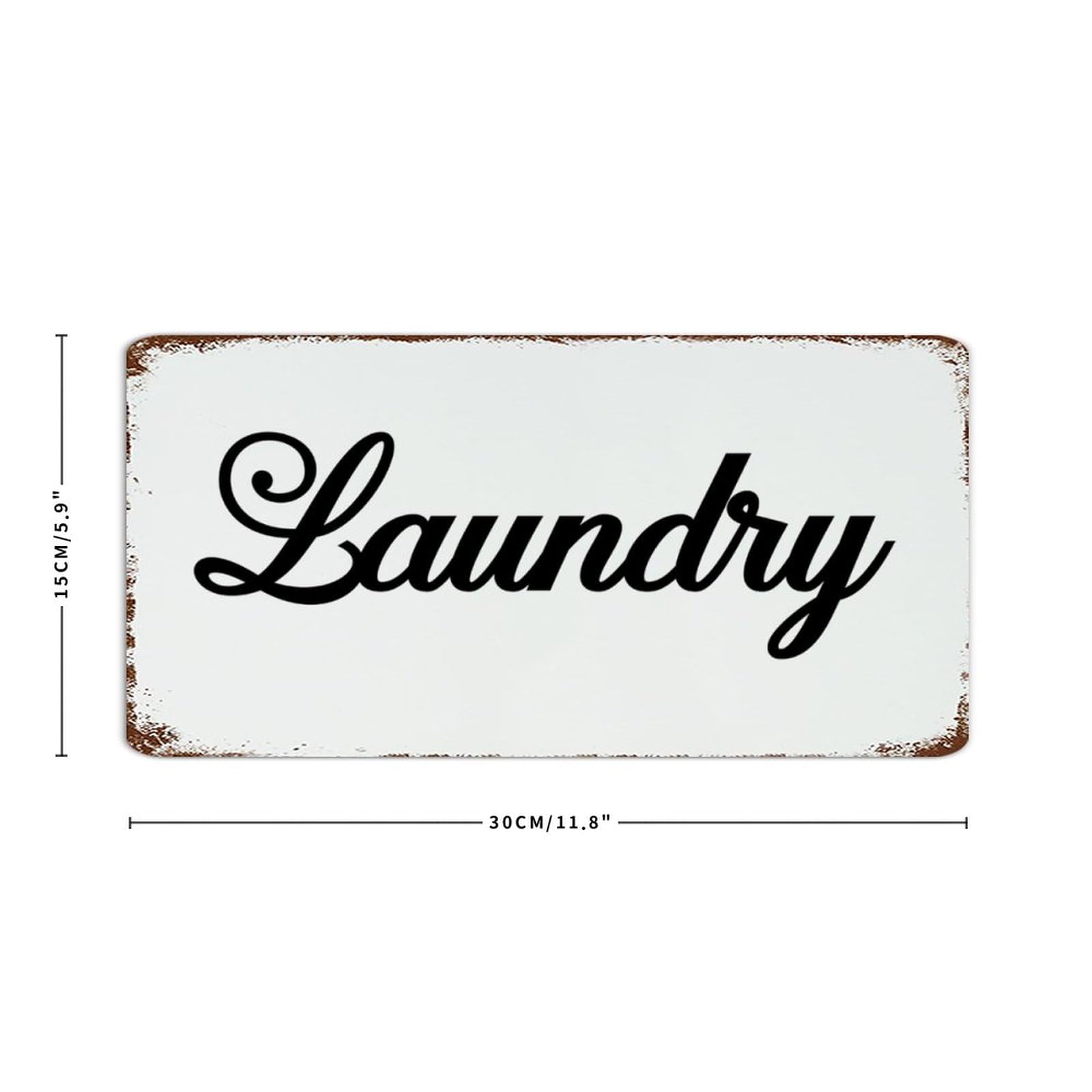 Adesivo Laundry targa per lavanderia con cornicetta chic - Per la c