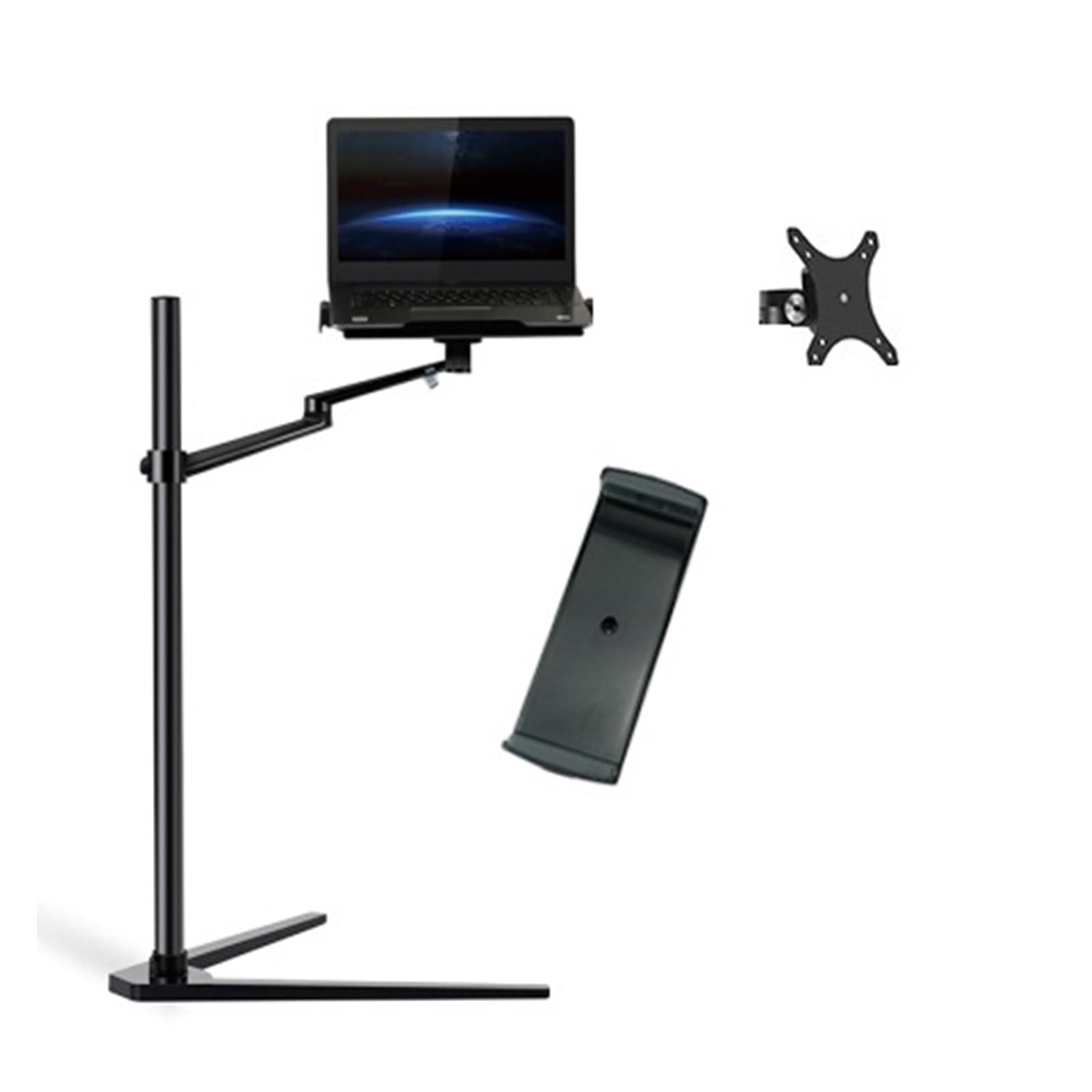 Support de sol pour ordinateur portable UP-8A, tube de tige et accessoires VESA