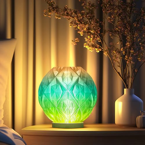 Image of iSANMATE Transparent Gradient PETG Filament 1.75 mm, Multicoloured 3D Printer Clear Filament 1 kg /2.2 lb Spool, Clear PETG Yellow Green Red