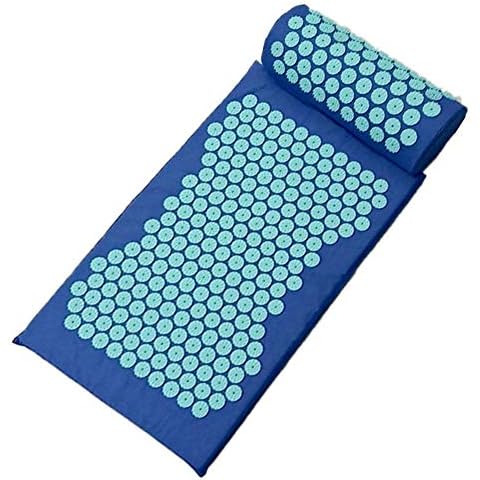 MANGGUO Akupressurmatte und Kissen-Set , Tragbares Massage-Matten-Set , Stechen Sie Akupunktur-Matte und Akupunktur-Kissen zur Entspannung und Schmerzlinderung Cover