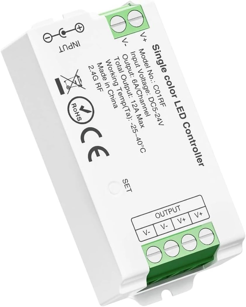 2.4GHz 8-Zone Controller VViFi Gateway Fot Dim CCT RGB RGBW C01-C05Z/C01-C05RIF/WB5 LED Strip Contorller